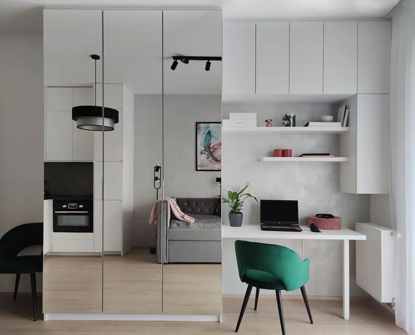 Pronájem krásně zařízeného bytu 1+kk, 24 m² - Tuchoměřice