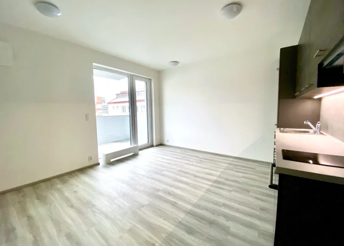 Pronájem nového bytu 1+kk/B, 33m2, nezařízený, Praha 7 - Holešovice