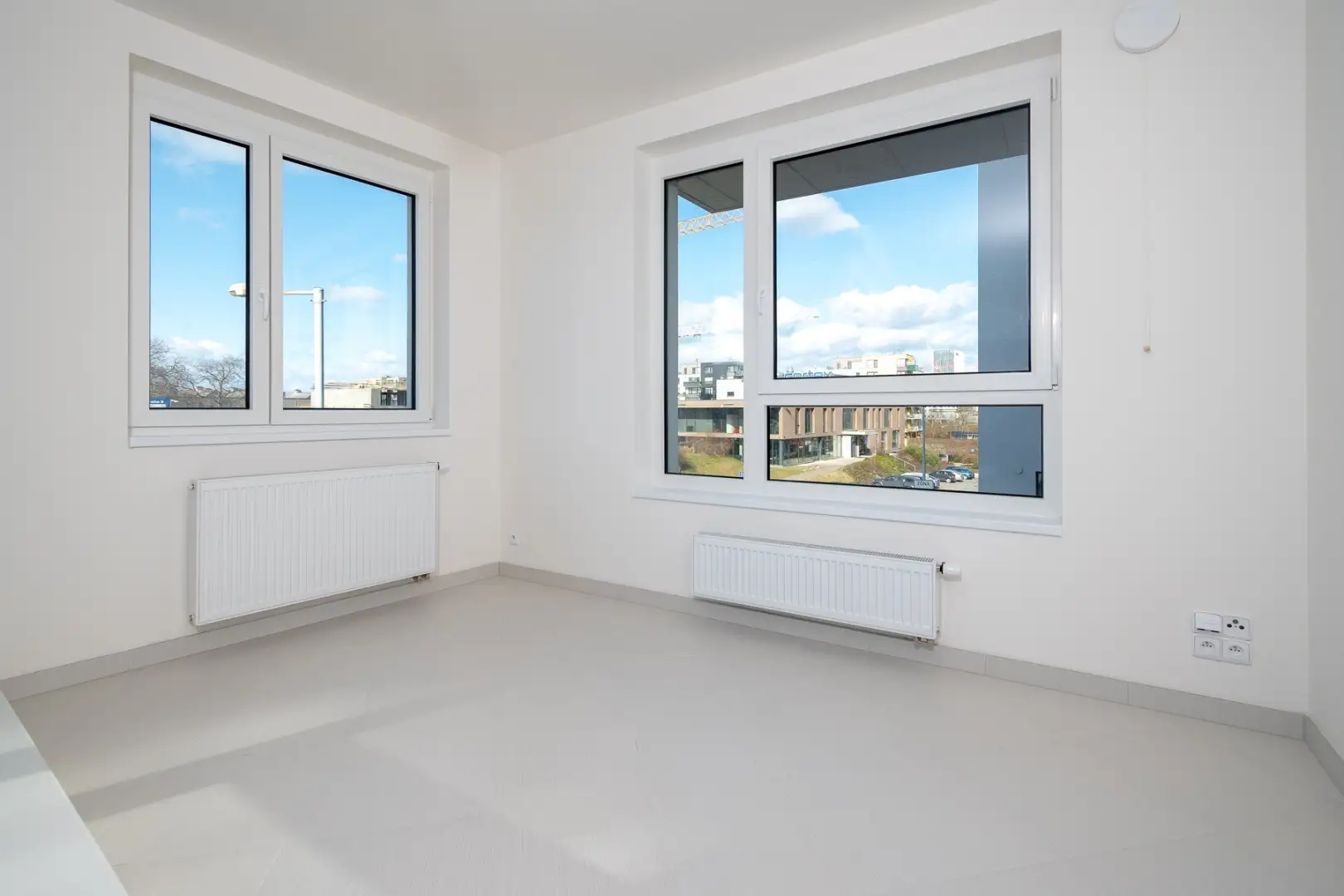 Pronájem bytu 2+kk/L/G, novostavba, nezařízený, 61 m2, Praha 9 - Hloubětín