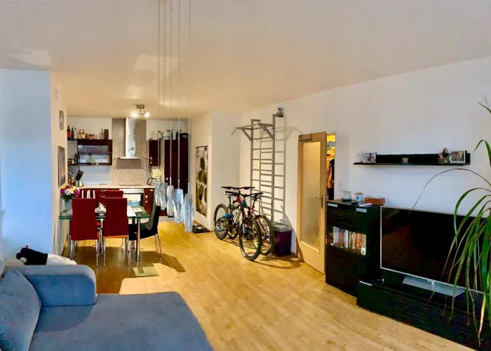 Pronájem bytu 2+kk, 56m², terasa 81 m2, Nová Harfa