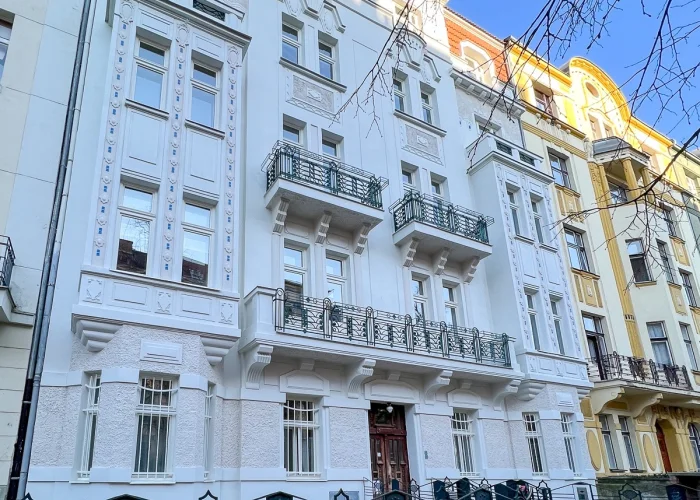 Pronájem bytu 1+kk s balkónkem, ulice Ovenecká 315/32, Praha - Holešovice