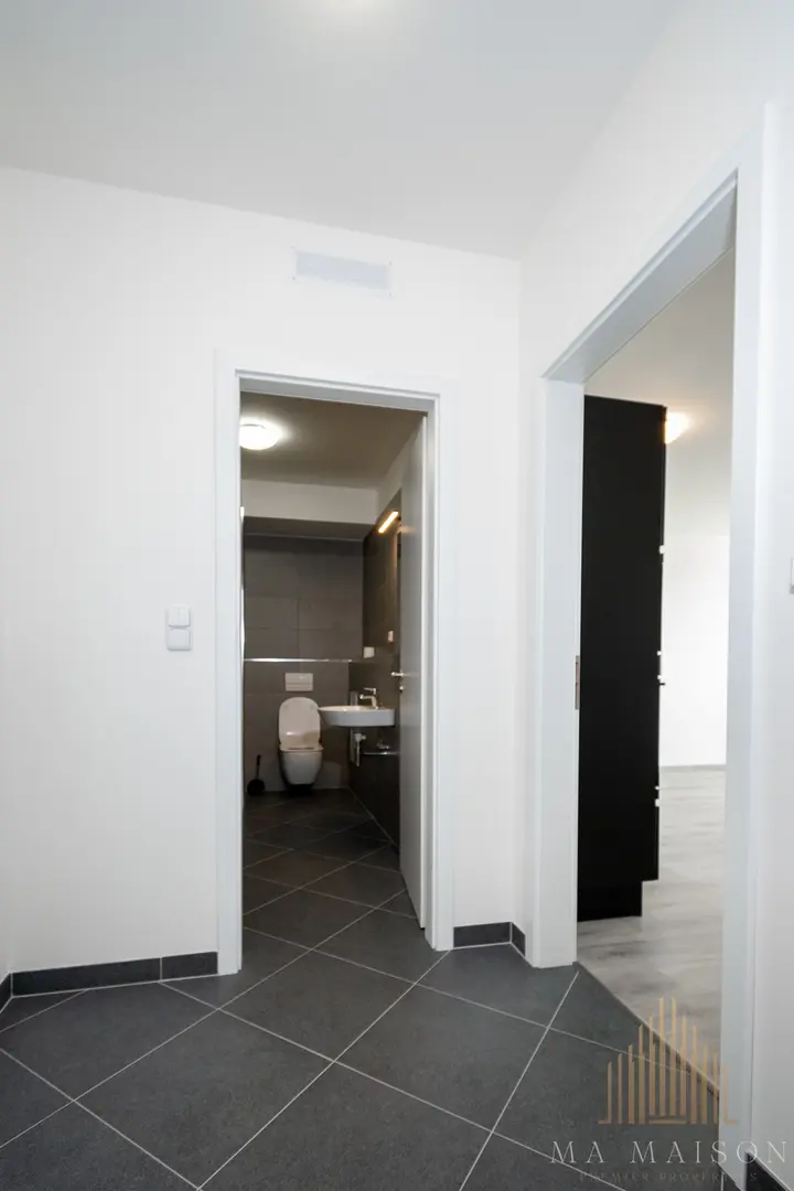 Pronájem bytu 2+kk/L/G, 53,6 m2, novostavba, nezařízený, Praha - Ruzyně